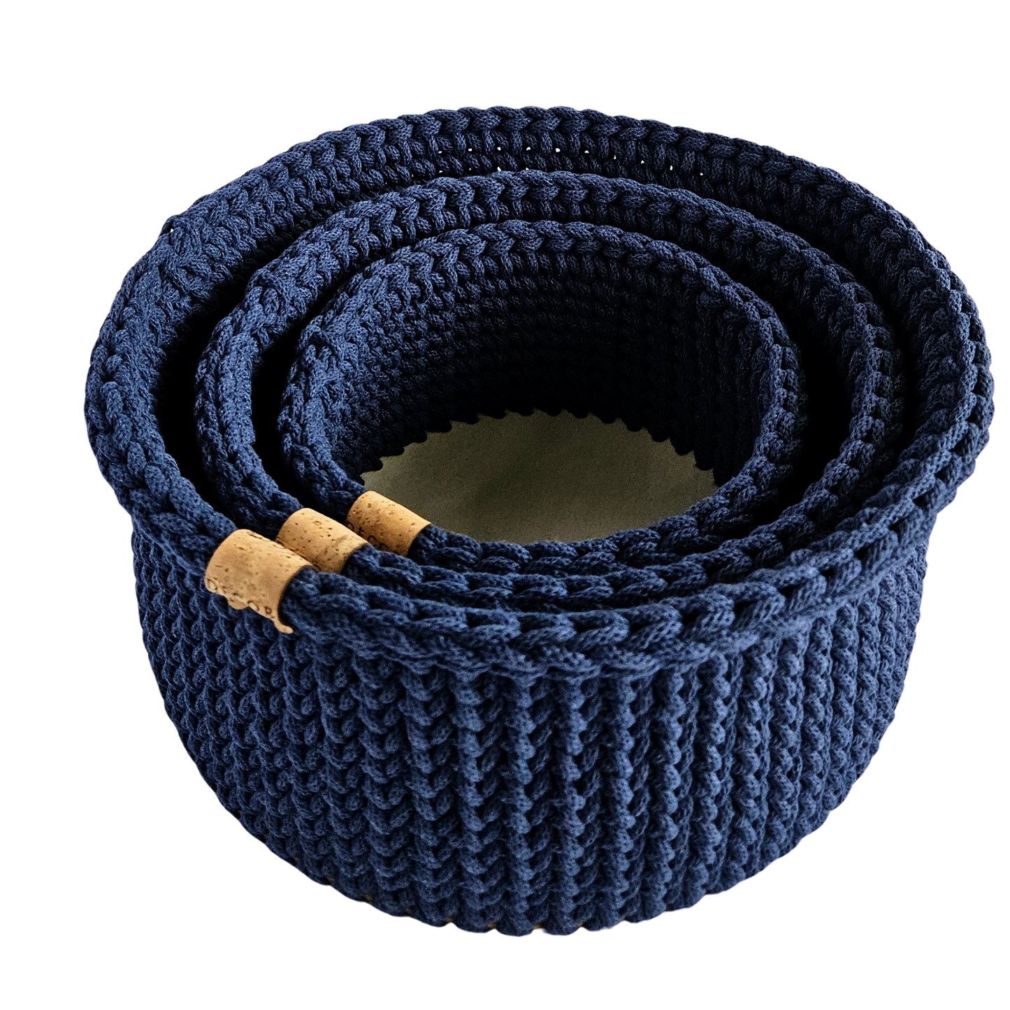Classic Solid Decor Baskets - Set of 3